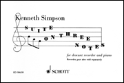 Suite on 3 Notes Descant Recorder and Piano