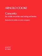 Concerto Treble Recorder and String Orchestra piano reduction