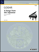 4 Songs from the Japanese Op. 9 High Voice and Piano