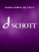 Sonata in A Minor, Op. 3, No. 6 Cello and Piano