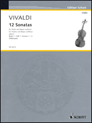 12 Sonatas, Op. 2 – Book 1 for Violin and Basso Continuo (Violoncello ad lib.)