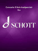 Concerto 5 Solo Inst/perc/str S.s