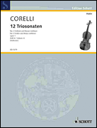 12 Trio Sonatas Op. 1, Nos. 10-12 Score and Parts