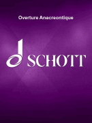 Overture Anacreontique Orchestra Study Score