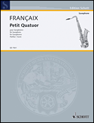 Product Cover for Petit Quatuor pour Saxophones Score Schott  by Hal Leonard