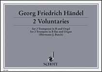 Cover for 2 Voluntaries : Schott by Hal Leonard