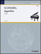 Cover for Bagatelles Piano : Schott by Hal Leonard