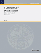 Cover for Divertissement : Schott by Hal Leonard