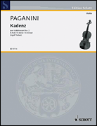 Product Cover for Cadenza to the Violin Concerto No. 2, B minor, Op. 7  Schott  by Hal Leonard