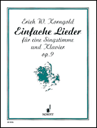 Cover for Einfache Lieder Op. 9 : Schott by Hal Leonard