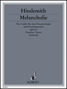 Cover for Melancholie : Schott by Hal Leonard