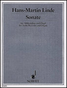 Cover for Sonata for Treble Recorder & Organ : Schott by Hal Leonard