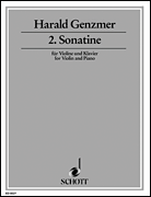 Cover for Sonatine No. 2 Violin And Piano : Schott by Hal Leonard