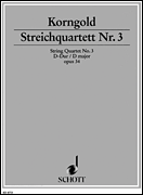 Cover for String Quartet No. 3 in D Major : Schott by Hal Leonard