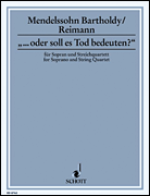 Cover for Oder Soll Es Tod Bedeuten Sc/pts : Schott by Hal Leonard