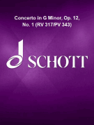 Concerto in G Minor, Op. 12, No. 1 (RV 317/PV 343) Viola Part