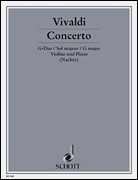 Product Cover for Concerto in G Major, RV 298/PV 100