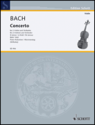 Cover for Concerto in D Minor, BWV 1043 : Schott by Hal Leonard