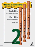 Product Cover for Folk Hits Easy Recorder Trios Volume 2 Schott  by Hal Leonard