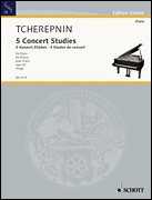 Cover for Five Concert Etudes Op. 52 : Schott by Hal Leonard