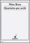 Cover for Quartettto per Archi : Schott by Hal Leonard