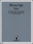 Cover for String Trio in A Major : Schott by Hal Leonard