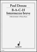 Cover for B-A-C-H & Intermezzo Breve : Schott by Hal Leonard