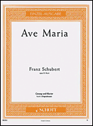 Product Cover for Ave Maria, Op. 52, No. 6 (D 839) from Walter Scott's “Fräulein vom See” Schott  by Hal Leonard