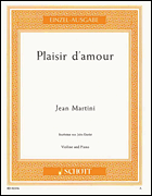 Cover for Plaisir d'Amour : Schott by Hal Leonard