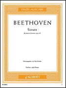 Cover for Sonata in A Major, Op. 47 “Kreutzer-Sonate” : Schott by Hal Leonard