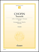 Product Cover for Tarantella in A-flat Major, Op. 43  Schott  by Hal Leonard