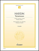 Product Cover for Variations in F Minor, Hob 17:6  Schott  by Hal Leonard