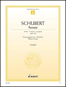 Cover for Sonata in A Major, Op. 120, D 664 : Schott by Hal Leonard