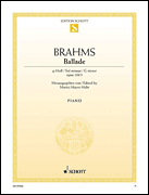 Product Cover for Ballade in G Minor Op. 118, No. 3  Schott  by Hal Leonard