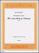 Product Cover for “Ah! vous dirai-je, Maman” Variations, KV 265  Schott  by Hal Leonard