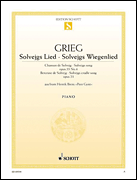 Product Cover for Solvejg's Song and Solvejg's Cradle Song from Henrik Ibsens “Peer Gynt”, Op. 55 No. 4 and Op. 23 Schott  by Hal Leonard