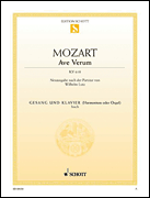 Cover for Ave Verum, KV 618 : Schott by Hal Leonard