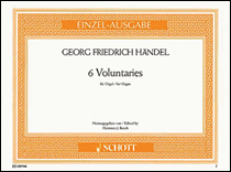 Cover for 6 Organ Voluntaries : Schott by Hal Leonard