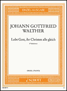 Cover for Gott, ihr Christen alle Gleich: 8 Variations : Schott by Hal Leonard