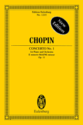 Piano Concerto No. 1 in E Minor, Op. 11 Edition Eulenburg No. 1215