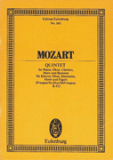 Product Cover for Quintet in E-flat Major, K.452 Study Score Schott  by Hal Leonard