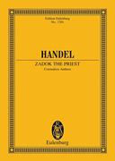 Cover for Zadok the Priest, HWV 258 : Schott by Hal Leonard