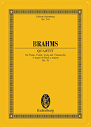 Cover for Piano Quartet in A Major, Op. 26 : Schott by Hal Leonard