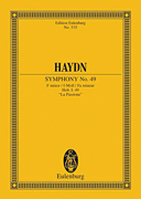 Cover for Symphony No. 49 in F minor “La Passione” : Schott by Hal Leonard
