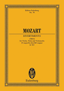 Cover for String Trio, K. 563 : Schott by Hal Leonard