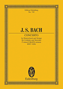 Product Cover for Harpsichord Concerto in F minor, BWV 1056  Schott  by Hal Leonard