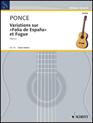 Product Cover for Variations on Folia de España and Fugue Guitar Solo Schott  by Hal Leonard