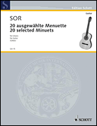 Cover for 20 Selected Minuets : Schott by Hal Leonard