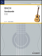 Product Cover for Sarabande in B Minor Guitar Solo Schott  by Hal Leonard