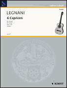 Product Cover for 6 Caprices, Op. 250 Guitar Solo Schott  by Hal Leonard